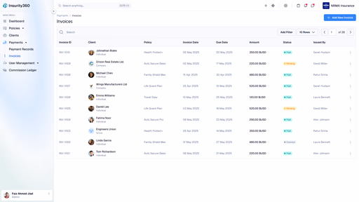 Automate Premium Collection - Insurity360 Payment Processing